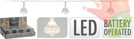 LUCI DI NATALE 10 LED DIAMANTE