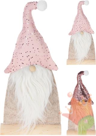BABBO NATALE IN FELTRO 34CM 2ASS