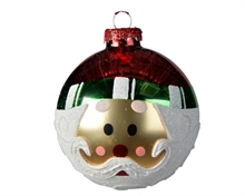 PALLINA PER ALBERO 8CM BABBO NATALE