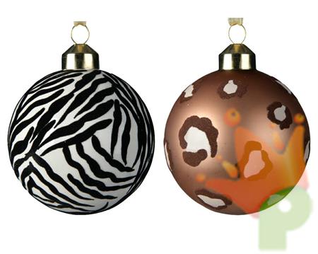 PALLINA PER ALBERO 8CM MACULATA
