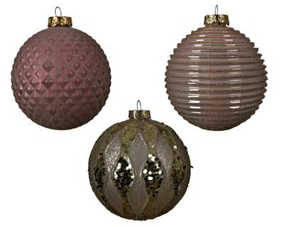 PALLINA PER ALBERO 10CM ROSA/CIPRIA/CHAMPAGNE