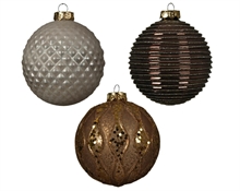PALLINA PER ALBERO 10CM TORTORA/MARRONE