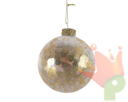 PALLINA PER ALBERO 8CM ORO