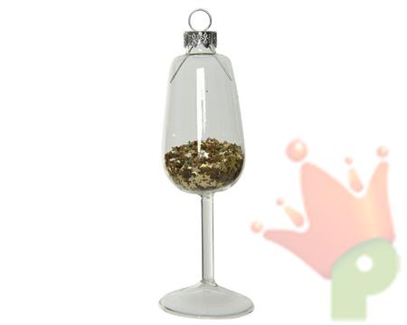 CALICI DA APPENDERE PER ALBERO 3,5X12,5CM ORO 4PZ