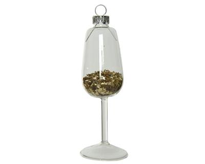 CALICI DA APPENDERE PER ALBERO 3,5X12,5CM ORO 4PZ