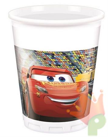 BICCHIERE 200ML CARS 3 8PZ