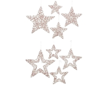 STELLA DA APPENDERE 40CM BIANCO E ROSSO