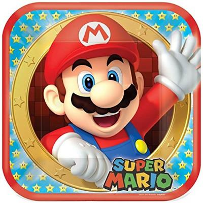 PIATTI 23X23 CM SUPER MARIO 8 PZ