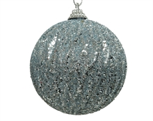 PALLINA PER ALBERO 8CM AZZURRO CON GLITTER