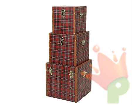 BAULE STILE SCOZZESE 35X35X35 CM