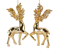 CERVI CON APPENDINO 2,5X7,5X16CM ORO