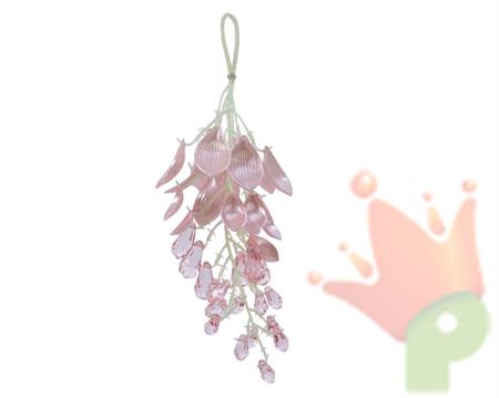 DECORAZIONE PENDENTE ROSA