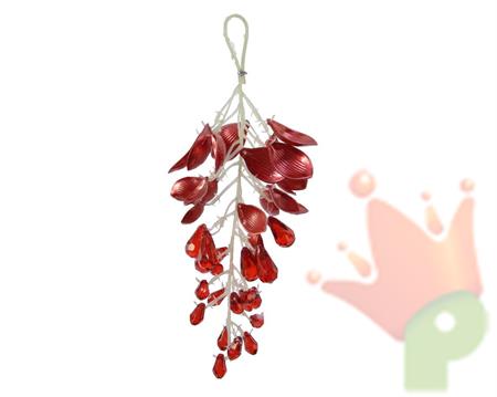 DECORAZIONE PENDENTE ROSSO