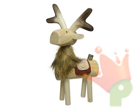 RENNA IN LEGNO 22X27X47CM