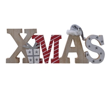 SCRITTA DECORATIVA 12X34X2CM XMAS
