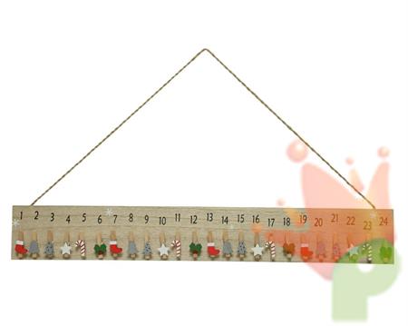 CALENDARIO DELL'AVVENTO 10X1X70CM