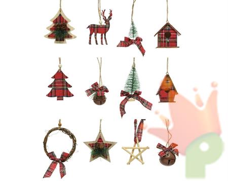 FORME IN COMPENSATO CON DECORO SCOZZESE DA APPENDERE