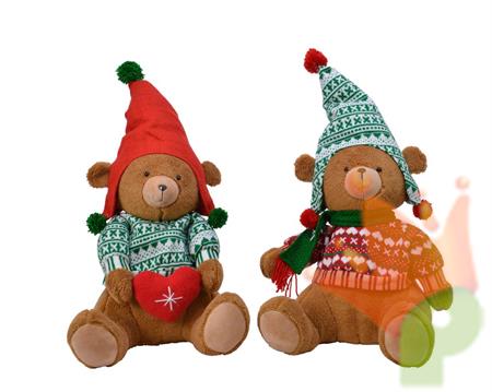 ORSETTO CON CAPPELLO MAGLIONE E SCIARPA