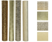 RUNNER 35X200CM RAME/ARGENTO/ORO/CHAMPAGNE