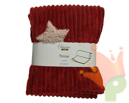 TAPPETO IN FLANELLA ROSSO
