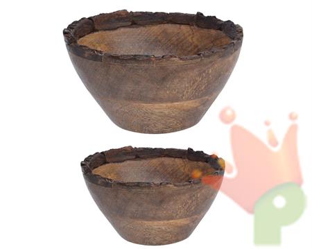 CIOTOLA LEGNO 15,5X8,5CM NATURALE