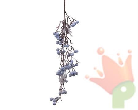 RAMO CON BACCHE 80CM BLU