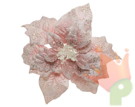 STELLA DI NATALE 26X7CM ROSA