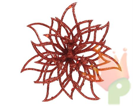 STELLA DI NATALE 14X5CM ROSSO