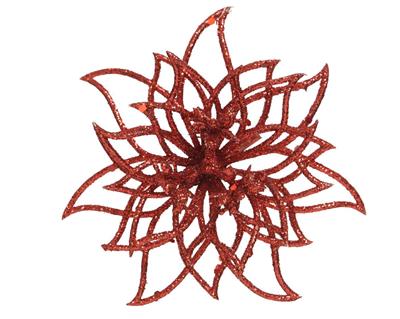 STELLA DI NATALE 14X5CM ROSSO