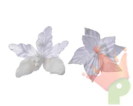 STELLA DI NATALE 12X2CM BIANCO