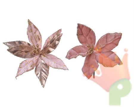 STELLA DI NATALE 11X2CM ROSA