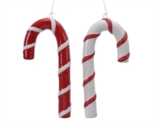 PENDENTE CANDY CANE 2X8X16CM BIANCO/ROSSO