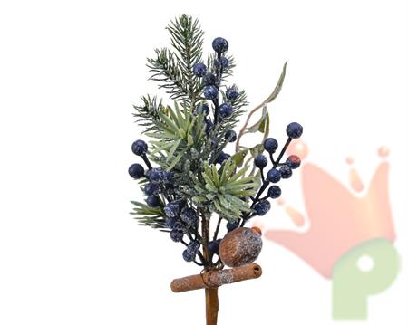 PICK RAMO 31CM CON BACCHE BLU