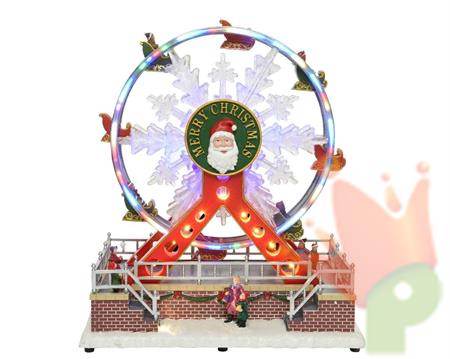 RUOTA PANORAMICA 17X29X31CM 30LED SUONO E MOVIMENTO N50