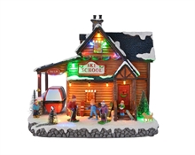 VILLAGGIO SCUOLA DI SCI 18X26X24CM 14LED SUONO E MOVIMENTO 22