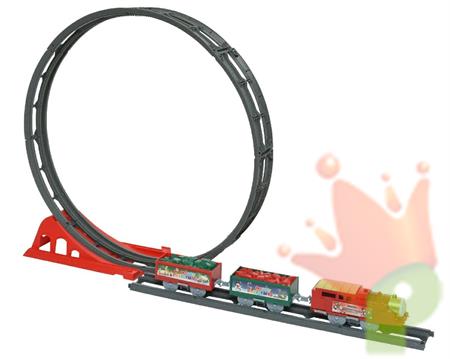 VILLAGGIO DI NATALE PISTA TRENO 50X9X38,5CM CON SUONI