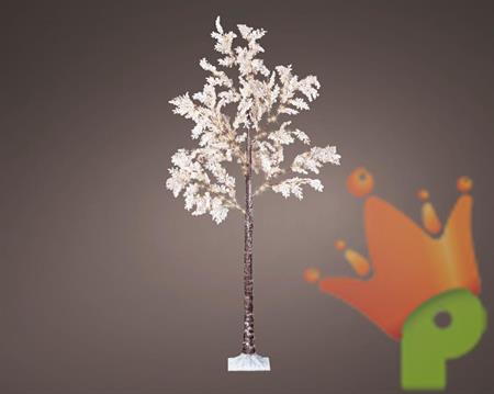 ALBERO FIORI BIANCHI 180CM 180LED BIANCO CALDO