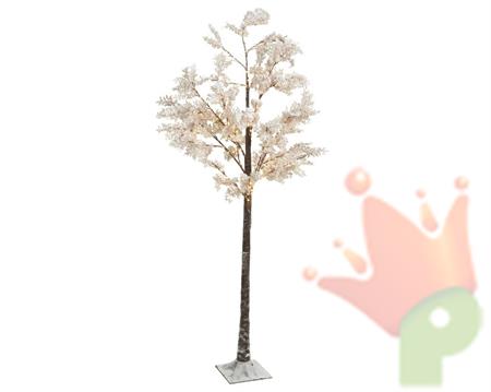 ALBERO FIORI BIANCHI 210CM 270LED BIANCO CALDO