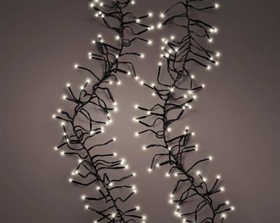 LUCI DI NATALE CLUSTER 1512 LED BIANCO CALDO 14 MT