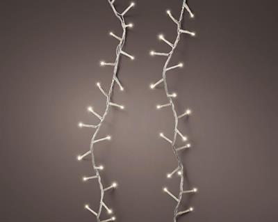 LUCI DI NATALE COMPACT 1000 LED BIANCO CALDO 22,5MT CAVO TRASP.