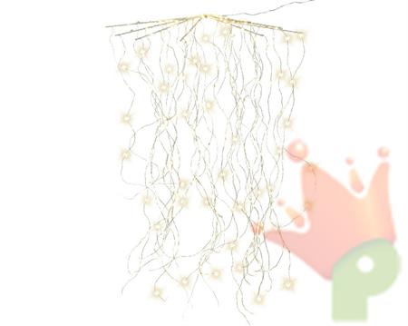 CASCATA LUCI 140CM 720LED BIANCO CALDO