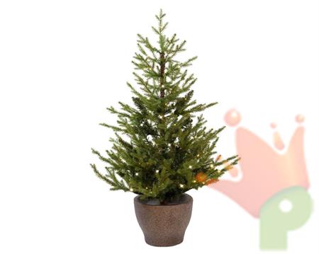 ALBERO IN VASO 90CM 60 LED BIANCO CALDO NORWAY