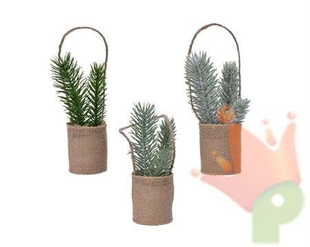 SACCO JUTA CON RAMI 5X15CM DA APPENDERE