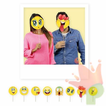 PHOTO BOOTH 20CM EMOTICONS 8PZ