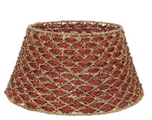 COPRIPIEDE IN CORDA 57X26CM ROSSO