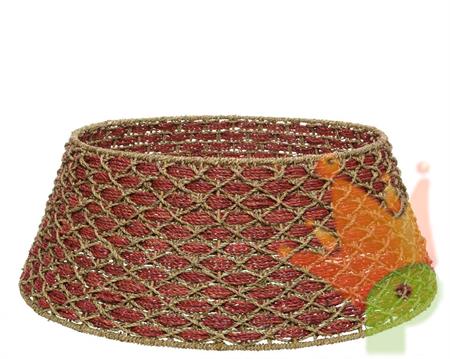 COPRIPIEDE IN CORDA 70X28CM ROSSO