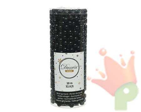GHIRLANDA DI PERLINE 0,8X10MT NERO