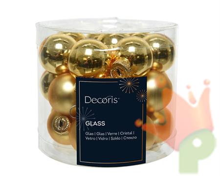 PALLINE DI NATALE ORO 2,5 CM CONFEZIONE 24 PZ