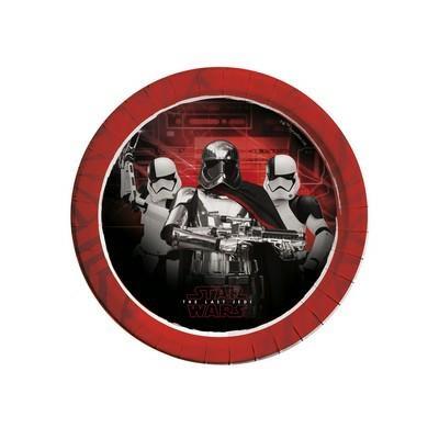 PIATTO 23CM STAR WARS EPISODE 8 METAL 8PZ