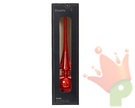 PUNTALE PER ALBERO 6X26CM ROSSO